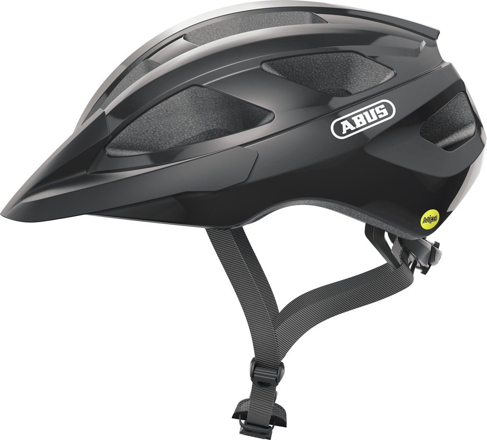 Abus helm macator mips shiny Zwart